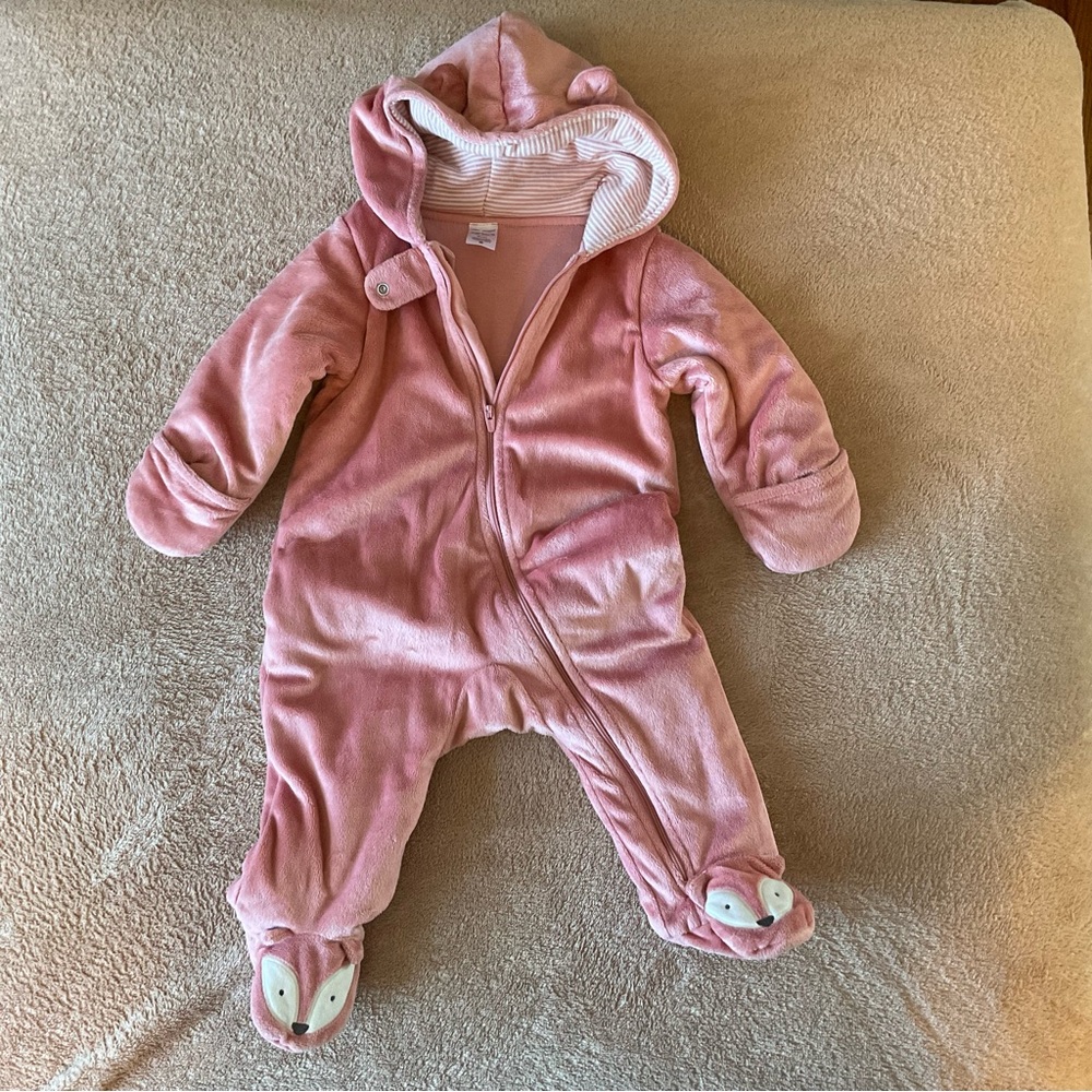 3/$12-Carter’s  Baby Girl Snowsuit 9 months